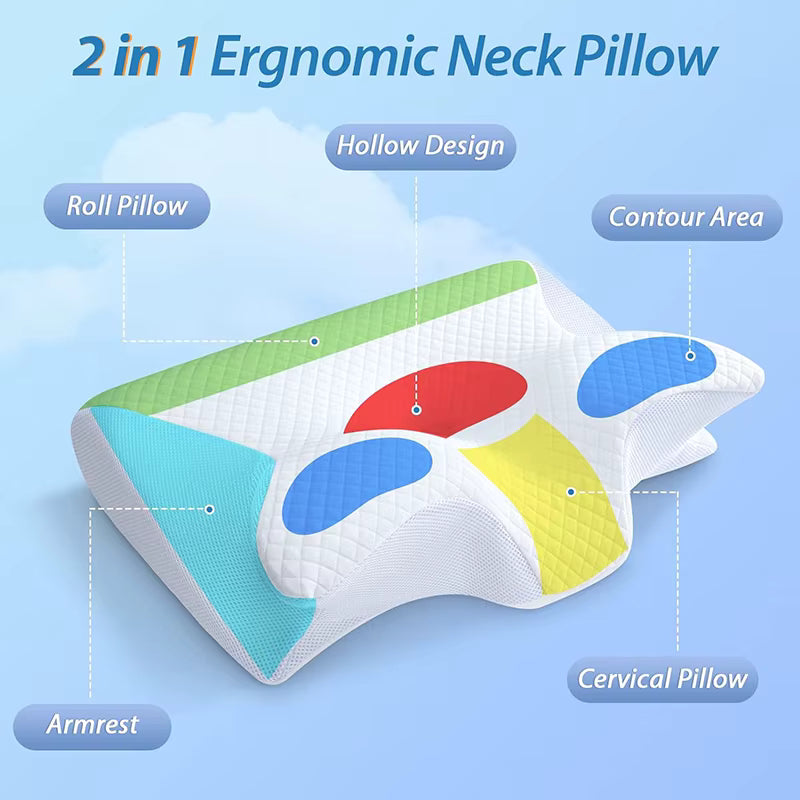 Ergonomic neck pillow