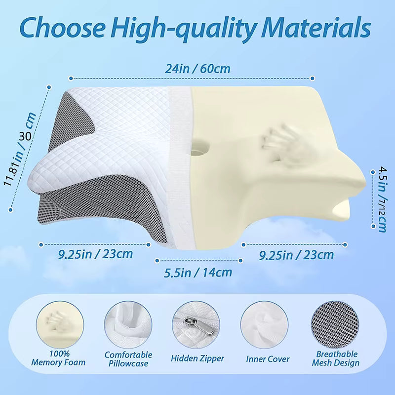 Ergonomic neck pillow